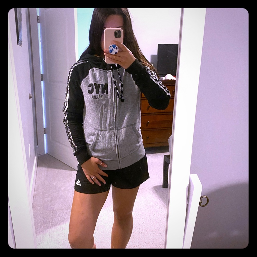 RARE NYC PINK BY VS ZIP UP🖤